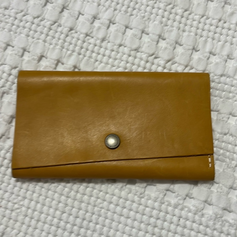 Portland Leather Wallet:  Sunflower